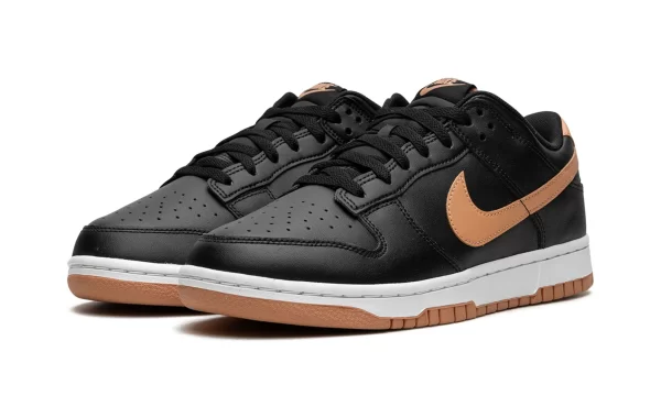 NIKE DUNK LOW "Black / Amber Brown" - Image 3